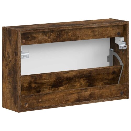 Ormar za cipele na zidu EDE 71 x 17 x 43 cm Konstruirano drvo - Dimljeni hrast Cijena