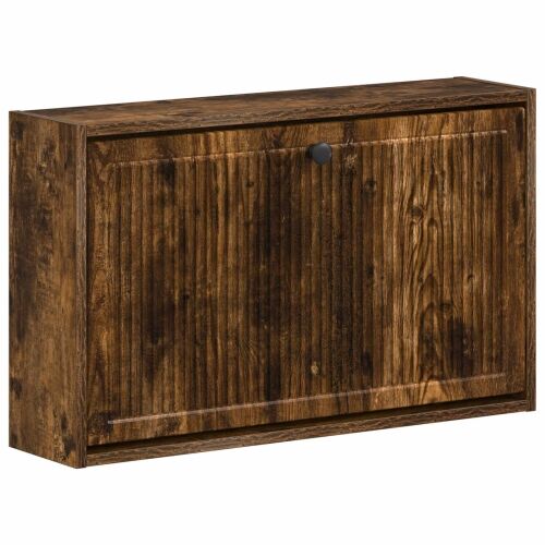 Ormar za cipele na zidu EDE 71 x 17 x 43 cm Konstruirano drvo - Dimljeni hrast Cijena