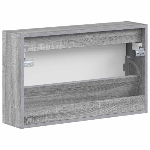 Ormar za cipele na zidu EDE 71 x 17 x 43 cm Konstruirano drvo - Siva Sonoma Cijena
