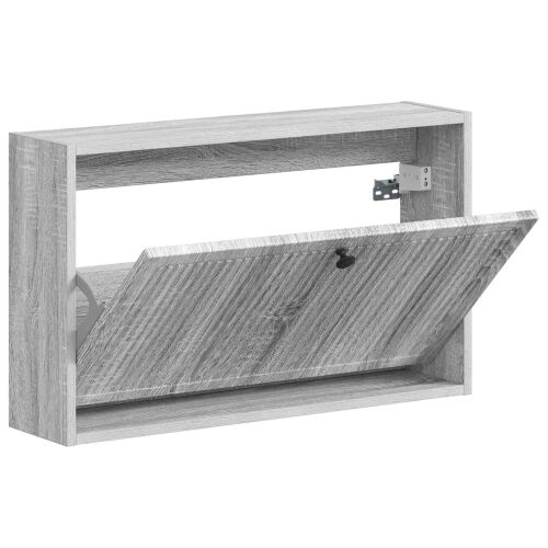 Ormar za cipele na zidu EDE 71 x 17 x 43 cm Konstruirano drvo - Siva Sonoma Cijena