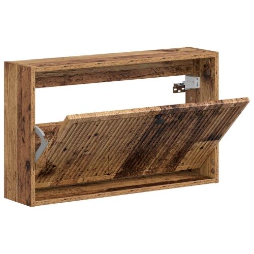 Ormar za cipele na zidu EDE 71 x 17 x 43 cm Konstruirano drvo - Staro drvo Cijena
