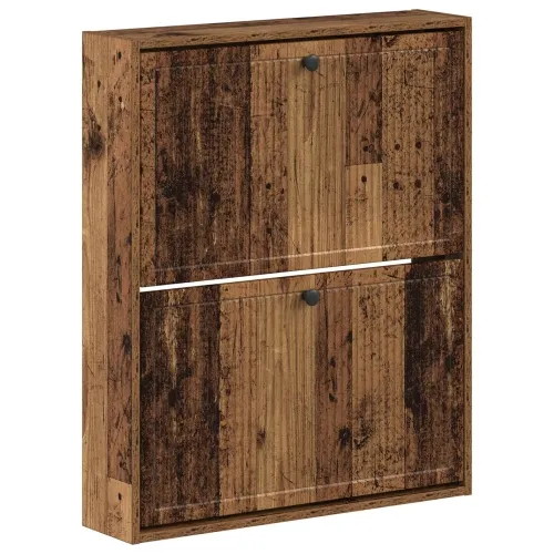 Ormar za cipele na zidu EDE 71 x 17 x 86 cm Konstruirano drvo - Staro drvo Cijena