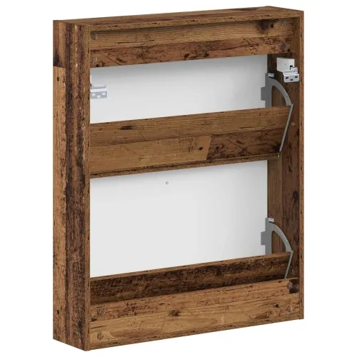 Ormar za cipele na zidu EDE 71 x 17 x 86 cm Konstruirano drvo - Staro drvo Cijena