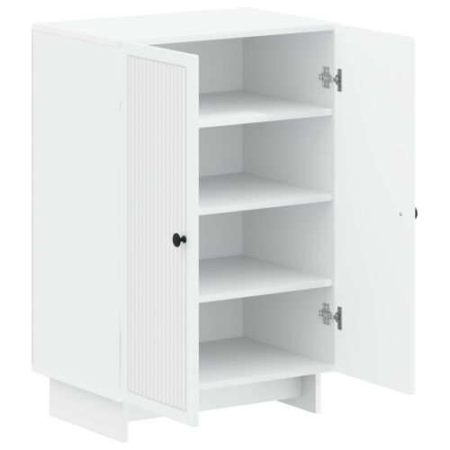 Ormar za cipele EDE 59,5 x 39,5 x 90 cm Konstruirano drvo - Bijela Cijena