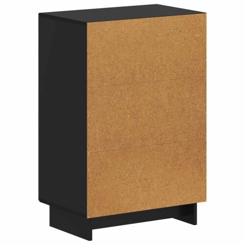 Ormar za cipele EDE 59,5 x 39,5 x 90 cm Konstruirano drvo Crna - Crna Cijena