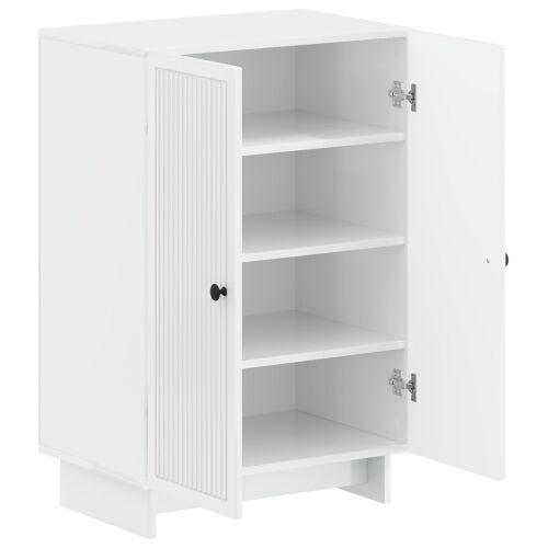 Ormar za cipele EDE 59,5 x 39,5 x 90 cm Konstruirano drvo - Bijela visokog sjaja Cijena