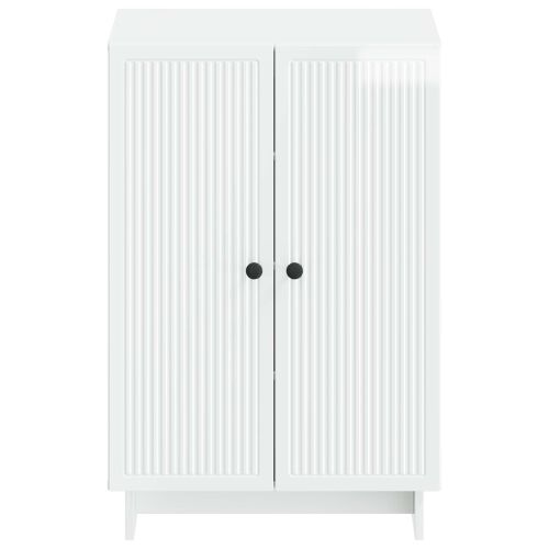 Ormar za cipele EDE 59,5 x 39,5 x 90 cm Konstruirano drvo - Bijela visokog sjaja Cijena
