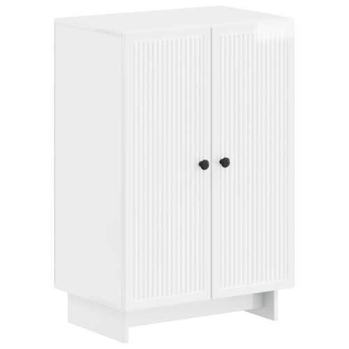 Ormar za cipele EDE 59,5 x 39,5 x 90 cm Konstruirano drvo - Bijela visokog sjaja Cijena