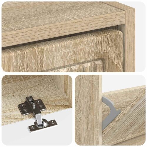 Ormar za cipele EDE 78 x 24 x 103 cm Konstruirano drvo - Hrast sonoma Cijena