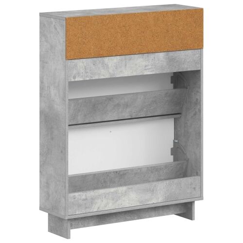 Ormar za cipele EDE 78 x 24 x 103 cm Konstruirano drvo - Betonska siva Cijena
