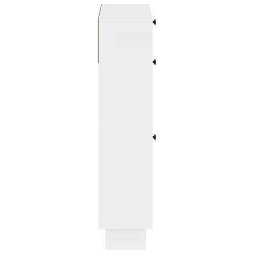 Ormar za cipele EDE 78 x 24 x 103 cm Konstruirano drvo - Bijela visokog sjaja Cijena