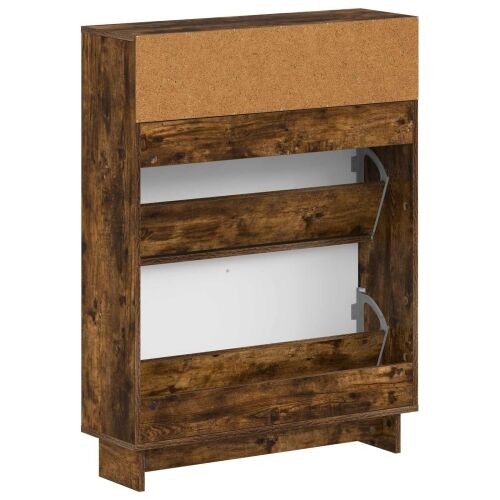 Ormar za cipele EDE 78 x 24 x 103 cm Konstruirano drvo - Dimljeni hrast Cijena