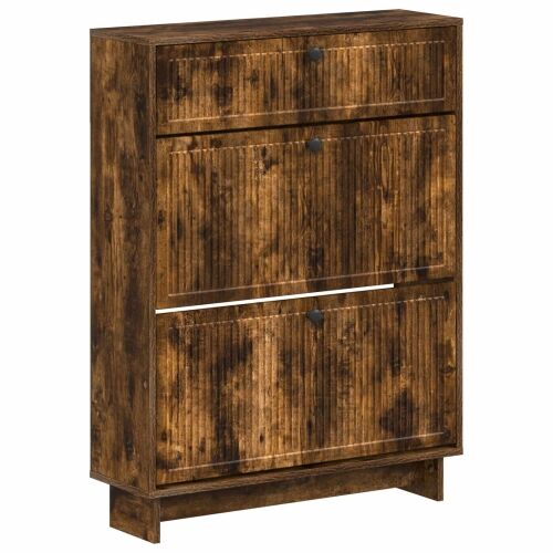 Ormar za cipele EDE 78 x 24 x 103 cm Konstruirano drvo - Dimljeni hrast Cijena