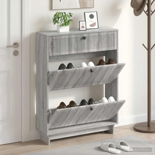 Ormar za cipele EDE 78 x 24 x 103 cm Konstruirano drvo - Siva Sonoma Cijena