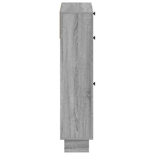 Ormar za cipele EDE 78 x 24 x 103 cm Konstruirano drvo - Siva Sonoma Cijena