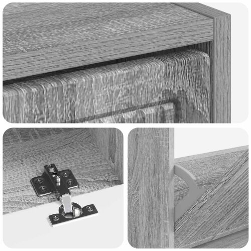Ormar za cipele EDE 78 x 24 x 103 cm Konstruirano drvo - Siva Sonoma Cijena