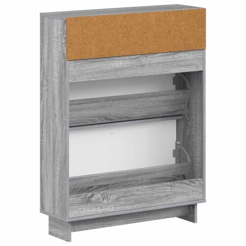 Ormar za cipele EDE 78 x 24 x 103 cm Konstruirano drvo - Siva Sonoma Cijena