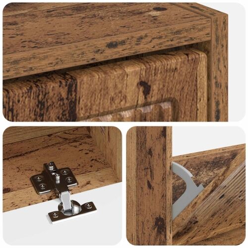 Ormar za cipele EDE 78 x 24 x 103 cm Konstruirano drvo - Staro drvo Cijena