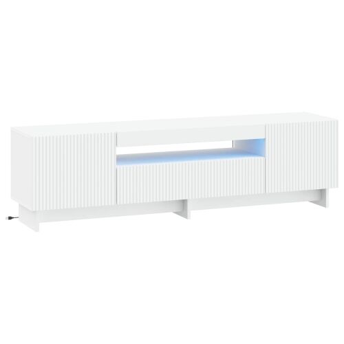 LED TV kabinet EDE 153 x 35 x 43 cm Bijela Konstruirano drvo - Bijela Cijena