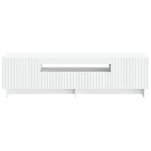 LED TV kabinet EDE 153 x 35 x 43 cm Bijela Konstruirano drvo - Bijela Cijena