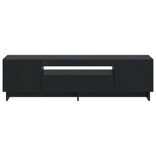 LED TV kabinet EDE 153 x 35 x 43 cm Crna Konstruirano drvo - Crna Cijena