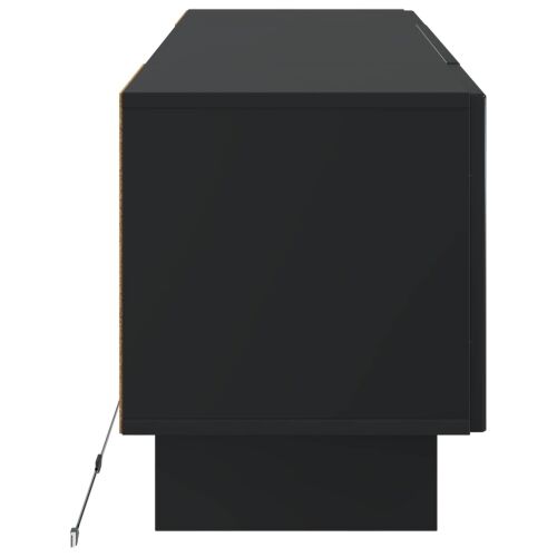 LED TV kabinet EDE 153 x 35 x 43 cm Crna Konstruirano drvo - Crna Cijena