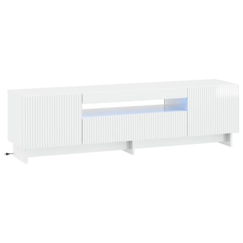 LED TV kabinet EDE 153 x 35 x 43 cm Bijela visokog sjaja - Bijela visokog sjaja Cijena