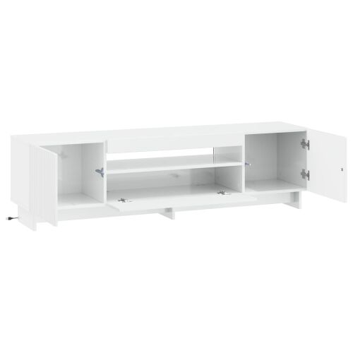 LED TV kabinet EDE 153 x 35 x 43 cm Bijela visokog sjaja - Bijela visokog sjaja Cijena