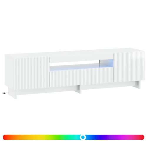 LED TV kabinet EDE 153 x 35 x 43 cm Bijela visokog sjaja - Bijela visokog sjaja Cijena
