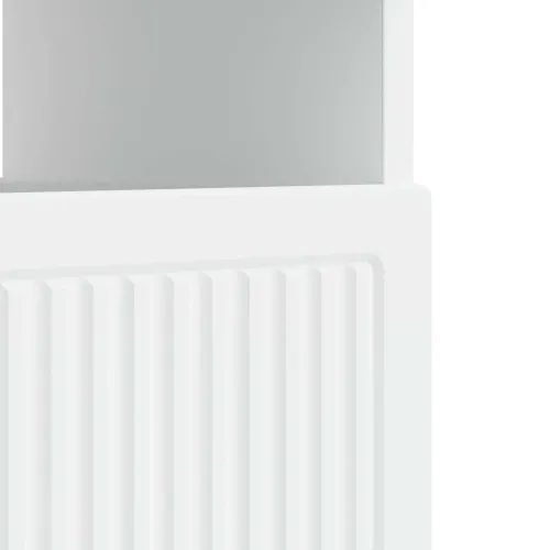 LED TV kabinet ALKMAAR 81 x 35 x 43 cm Bijela Konstruirano drvo - Bijela Cijena