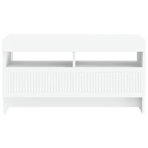 LED TV kabinet ALKMAAR 81 x 35 x 43 cm Bijela Konstruirano drvo - Bijela Cijena