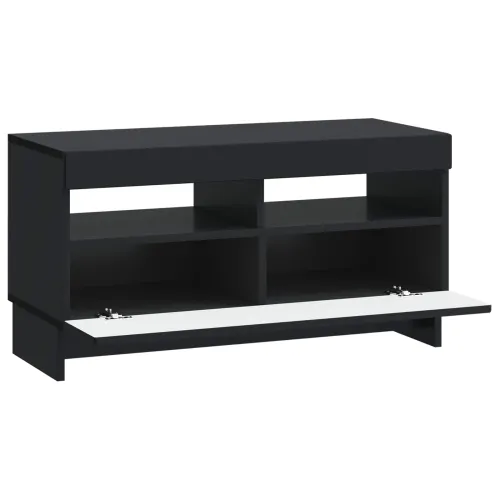 LED TV kabinet ALKMAAR 81 x 35 x 43 cm Crna Konstruirano drvo - Crna Cijena