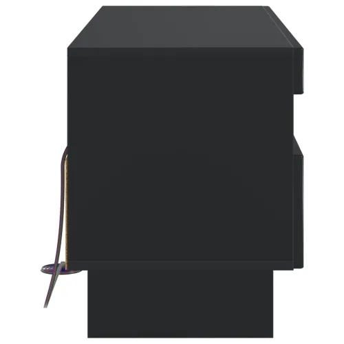 LED TV kabinet ALKMAAR 81 x 35 x 43 cm Crna Konstruirano drvo - Crna Cijena