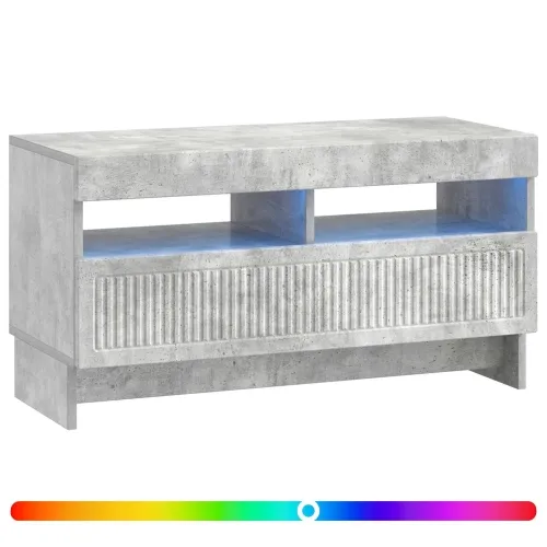 LED TV kabinet ALKMAAR 81 x 35 x 43 cm Betonska siva - Betonska siva Cijena