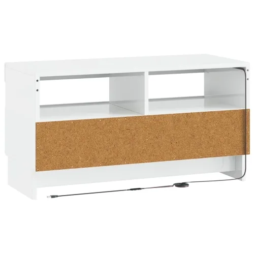 LED TV kabinet ALKMAAR 81 x 35 x 43 cm Bijela visokog sjaja - Bijela visokog sjaja Cijena