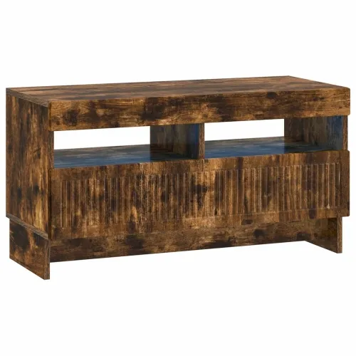 LED TV kabinet ALKMAAR 81 x 35 x 43 cm Dimljeni hrast - Dimljeni hrast Cijena