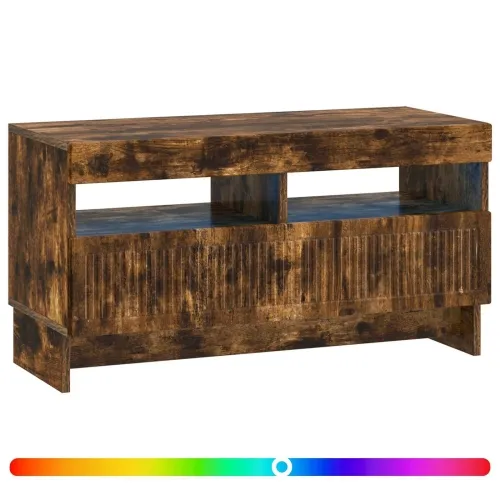 LED TV kabinet ALKMAAR 81 x 35 x 43 cm Dimljeni hrast - Dimljeni hrast Cijena