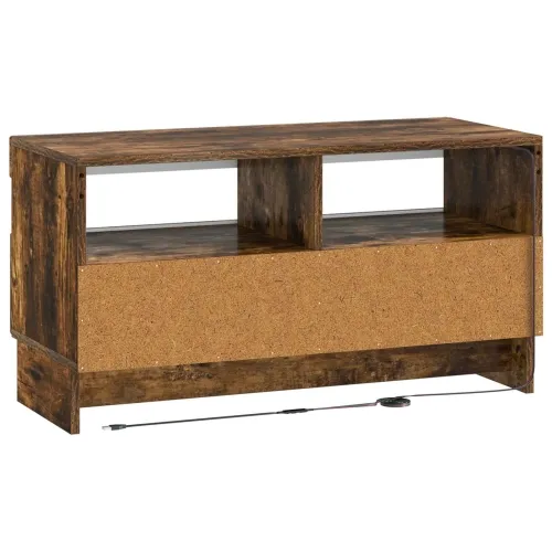 LED TV kabinet ALKMAAR 81 x 35 x 43 cm Dimljeni hrast - Dimljeni hrast Cijena