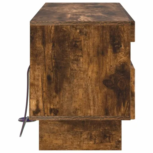 LED TV kabinet ALKMAAR 81 x 35 x 43 cm Dimljeni hrast - Dimljeni hrast Cijena