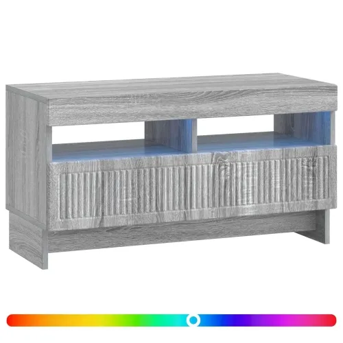 LED TV kabinet ALKMAAR 81 x 35 x 43 cm Siva Sonoma - Siva Sonoma Cijena