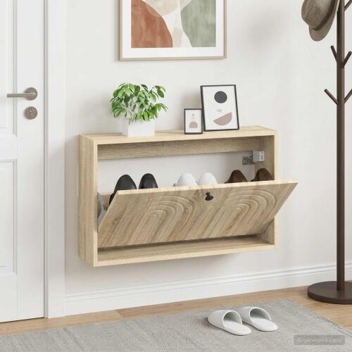 Ormar za cipele na zidu ALKMAAR 71 x 17 x 43 cm Hrast sonoma - Hrast sonoma Cijena