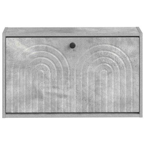 Ormar za cipele na zidu ALKMAAR 71 x 17 x 43 cm Betonska siva - Betonska siva Cijena