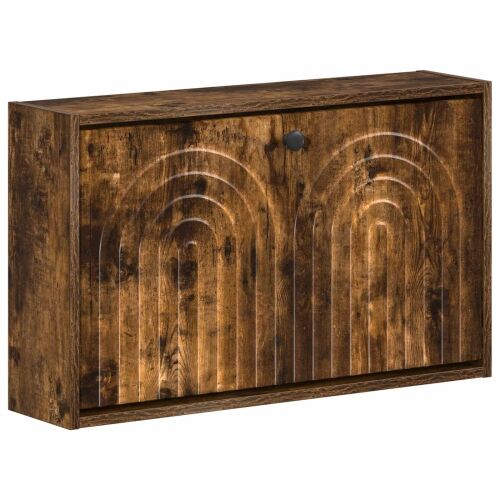 Ormar za cipele na zidu ALKMAAR 71 x 17 x 43 cm Dimljeni hrast - Dimljeni hrast Cijena