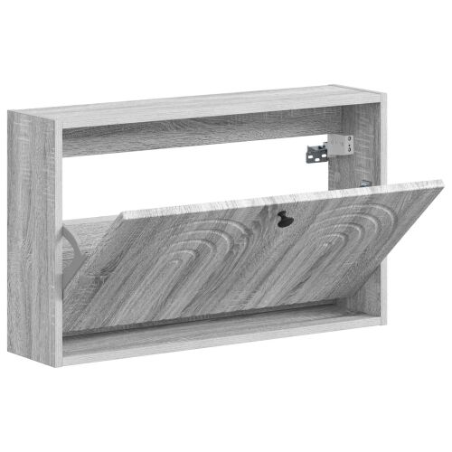 Ormar za cipele na zidu ALKMAAR 71 x 17 x 43 cm Siva Sonoma - Siva Sonoma Cijena