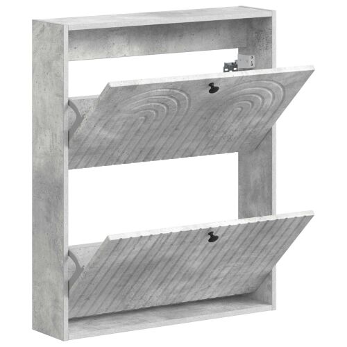 Ormar za cipele na zidu ALKMAAR 71 x 17 x 86 cm Betonska siva - Betonska siva Cijena