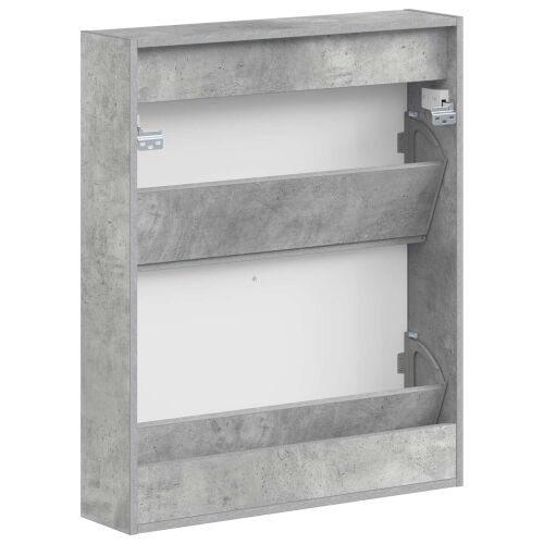 Ormar za cipele na zidu ALKMAAR 71 x 17 x 86 cm Betonska siva - Betonska siva Cijena