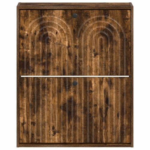 Ormar za cipele na zidu ALKMAAR 71 x 17 x 86 cm Dimljeni hrast - Dimljeni hrast Cijena