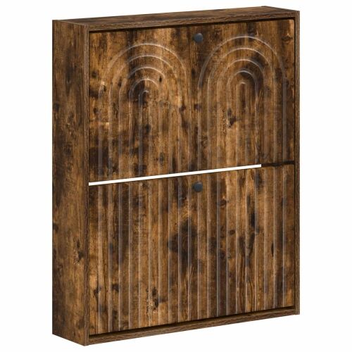 Ormar za cipele na zidu ALKMAAR 71 x 17 x 86 cm Dimljeni hrast - Dimljeni hrast Cijena