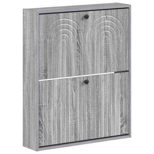 Ormar za cipele na zidu ALKMAAR 71 x 17 x 86 cm Siva Sonoma - Siva Sonoma Cijena