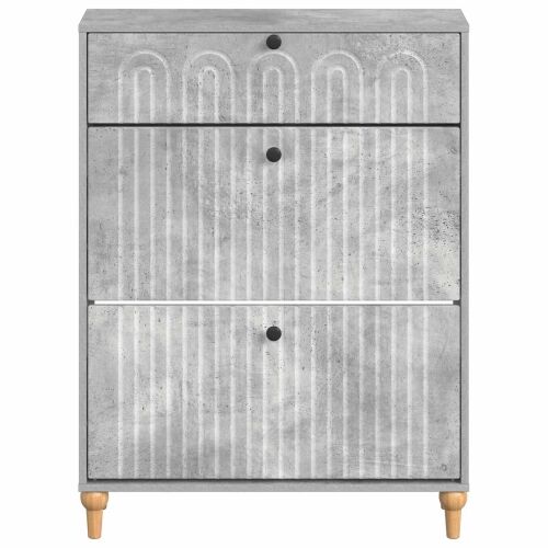 Ormar za cipele ALKMAAR 78 x 24 x 103 cm Konstruirano drvo - Betonska siva Cijena